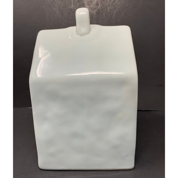 RAE DUNN SNOW DAY Light Blue Square Birdhouse LL Long Letter Farmhouse Magenta - Picture 4 of 8